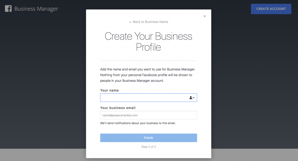 facebook business manager setup