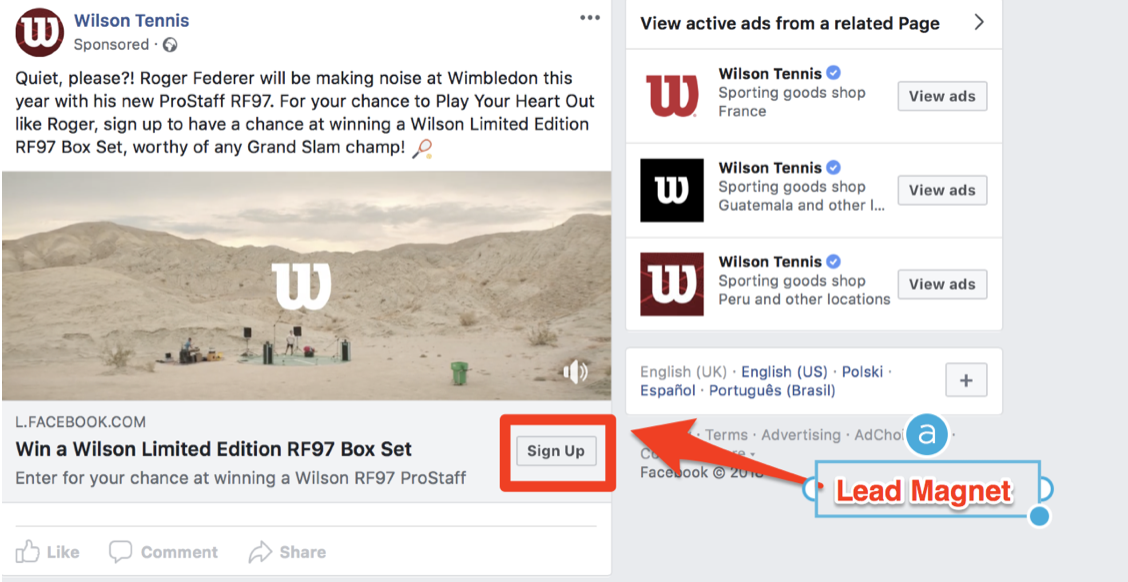 Facebook ads reverse engineering