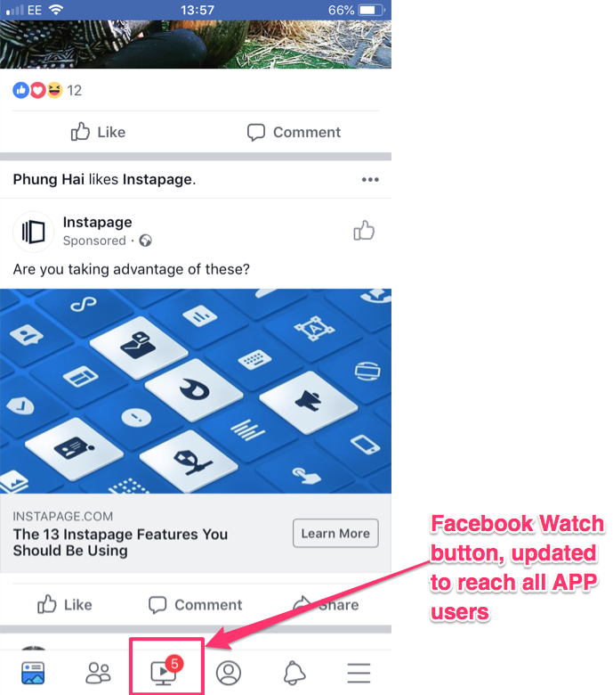 facebook watch launch marketers