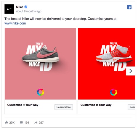 facebook ad design