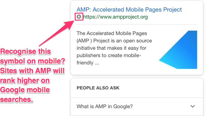 google ranking factors mobile AMP