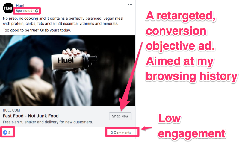 facebook ad campaign objectives conversion retargeting