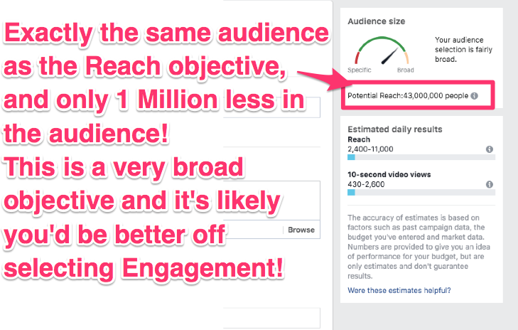 facebook ad campaign objectives guide video views