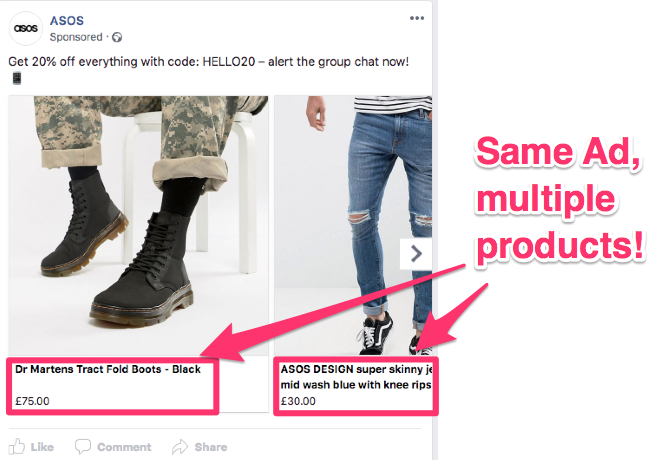 facebook ad campaign objectives catalogue sales